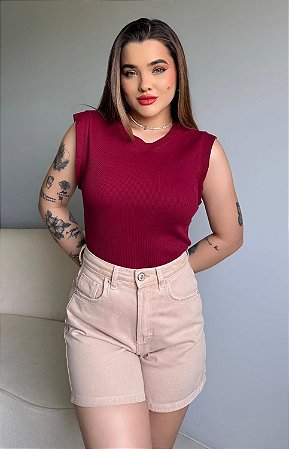 MUSCLE TEES RIBANA CANELADA- MARSALA