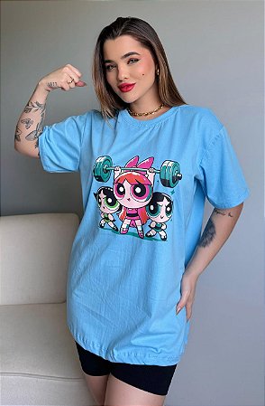 MAX TSHIRT FLORZINHA E DOCINHOS- AZUL CANDY