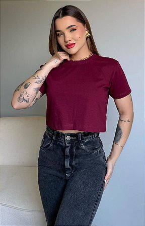 CROPPED BASIC TAM.U - MARSALA