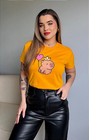 CAPIVARA HEART- GIRASSOL