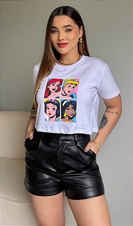 CROPPED PRINCESAS TAM.U - BRANCA