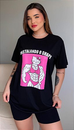TY INSTALANDO HELLO KITTY (MAX TSHIRTS)- PRETA