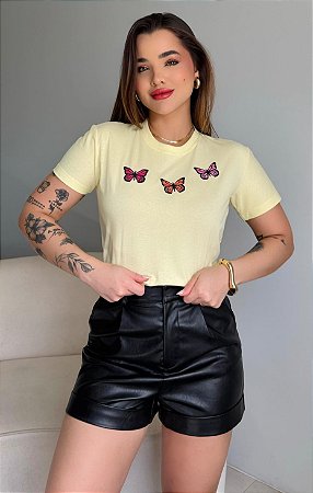 TRIX BORBOLETA- AMARELO CLARO