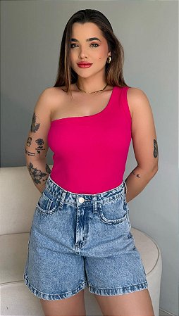 NULA MANGA (REGATA RIBANA CANELADA) - PINK