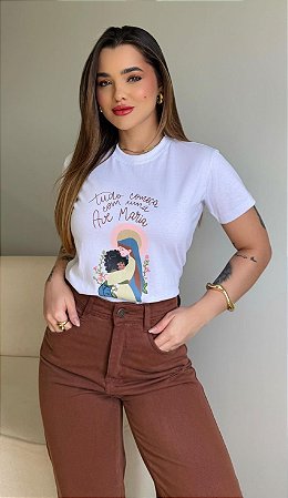 TUDO COMEÇA COM AVE MARIA - BRANCO