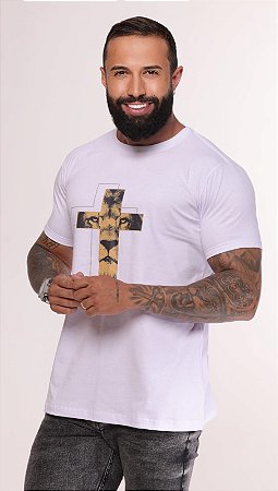LEÃO CRUZ (CAMISETA)- BRANCA