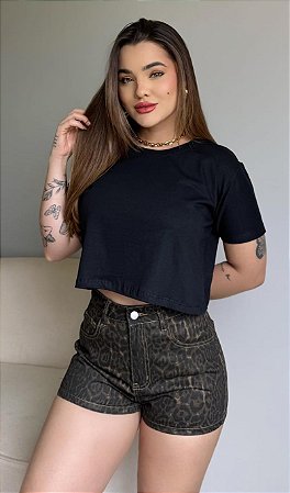 CROPPED BASIC - PRETO