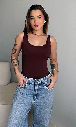 TY FERNANDA (BODY POLIAMIDA)- MARROM