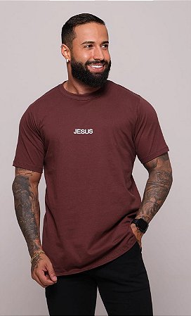 (CAMISETA) JESUS - MARROM