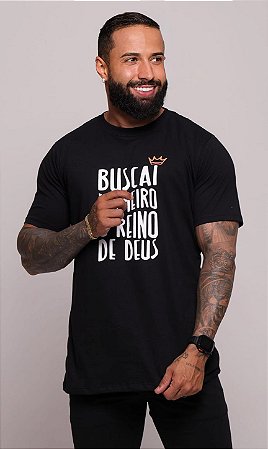 (CAMISETA) BUSCAI PRIMEIRO - PRETA