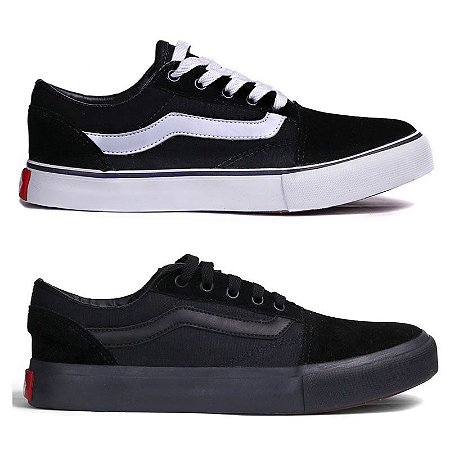 tenis old skool preto e branco