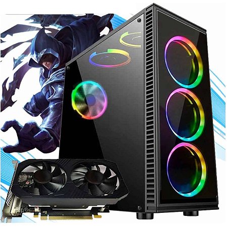 PC Gamer N2 - AMD A6 - GeForce GTX 1050 - 8GB DDR4 - SSD 120GB - Gabinete Lateral em Acrílico