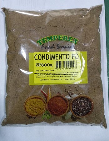 Condimento em pó 800g