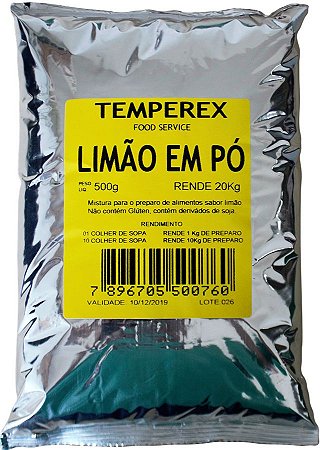 Tempero Limão em Pó 500g