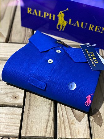 Camisa Polo Ralph Lauren Custom-Fit Azul royal