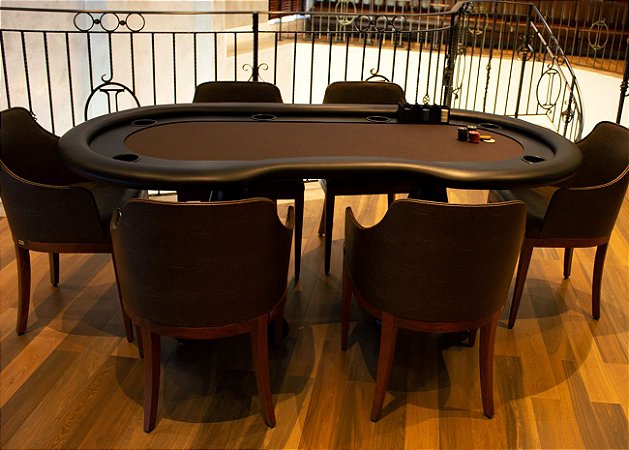 Mesa de Poker Torres com Borda Estofada
