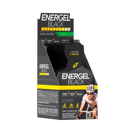 Energel Black Sabor Limão (30g) Sache - BODYACTION - Caixa com 10un