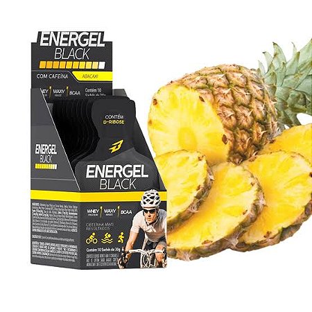 Energel Black Sabor Abacaxi (30g) Sache - BODYACTION - Caixa com 10un