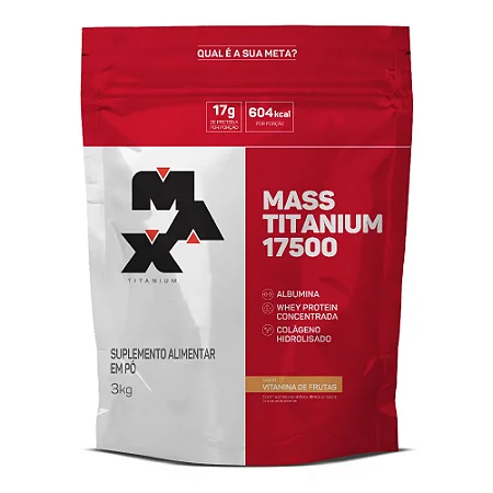 Mass Titanium 17500 Refil- Max Titanium - Vitamina de Frutas