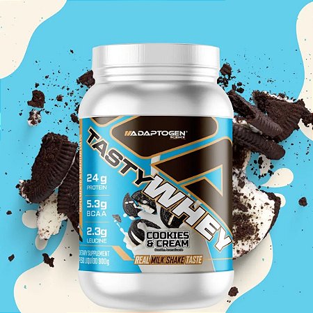 Tasty Whey 3w Gourmet 900G -Cookies & Cream - ADAPTOGEN