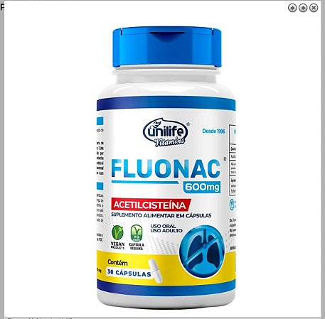 Fluonac 600 mg 30 caps- Unilife
