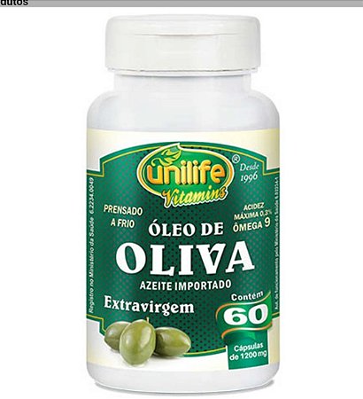 Oleo De Oliva 1200mg 60caps - Unilife