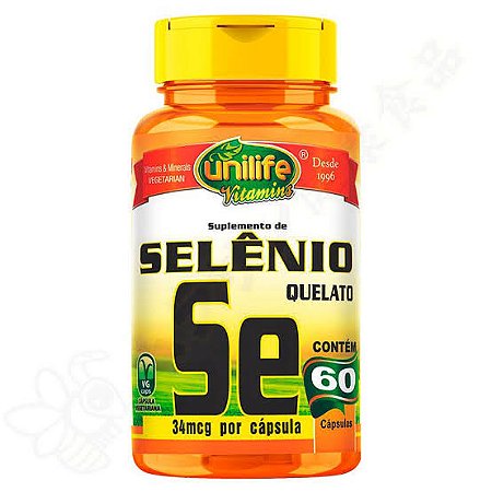 Selênio 500mg  60 cápsulas | Unilife