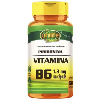 Vitamina B6 500mg 60 Cápsulas | Unilife