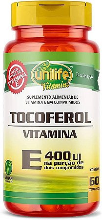 Vitamina E 60 Comprimidos 400Ui | Unilife