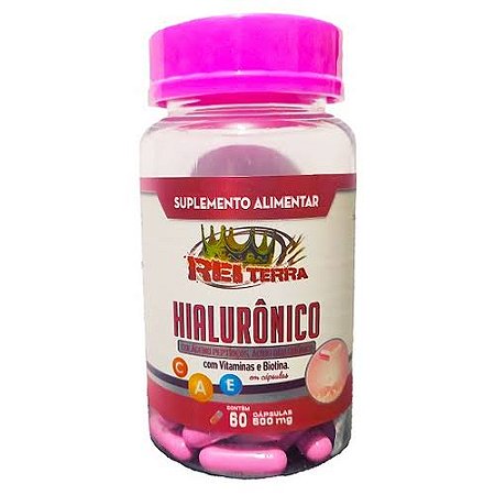 Ácido Hialurônico 60 Cápsulas | Rei Terra