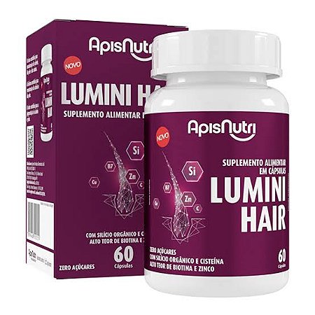 Lumini Hair 650mg 60 Cáps | ApisNutri