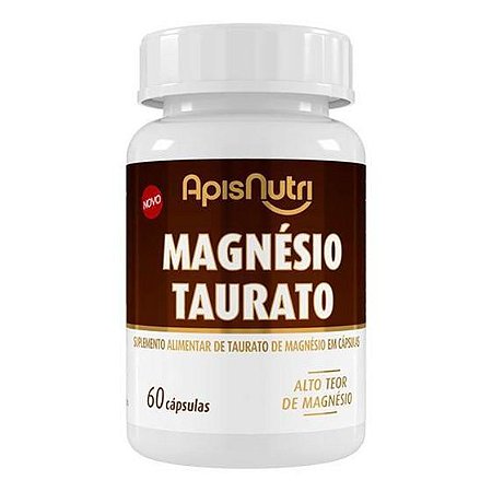 Magnésio Taurato 730mg 60 Cápsulas | ApisNutri