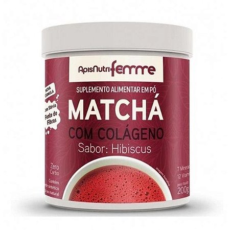 Matchá Solúvel Sabor Hibiscus 200g | ApisNutri