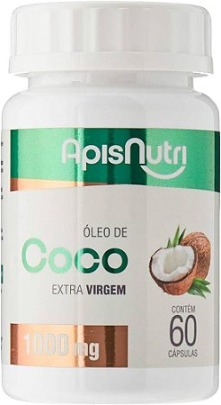 Óleo de Coco Extra Virgem 1.750mg 60 Cáps | ApisNutri