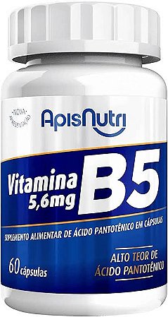 Vitamina B5 280mg 60 Cáps - ApisNutri