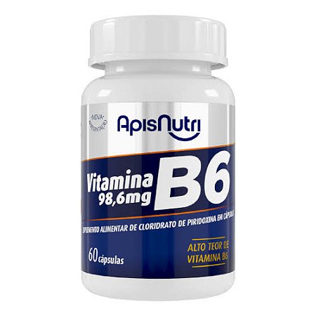 Vitamina B6 280mg 60 Cáps - ApisNutri
