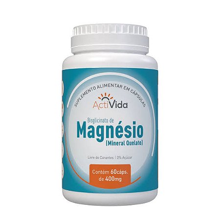 Magnésio Quelato 400mg  - ActiVida