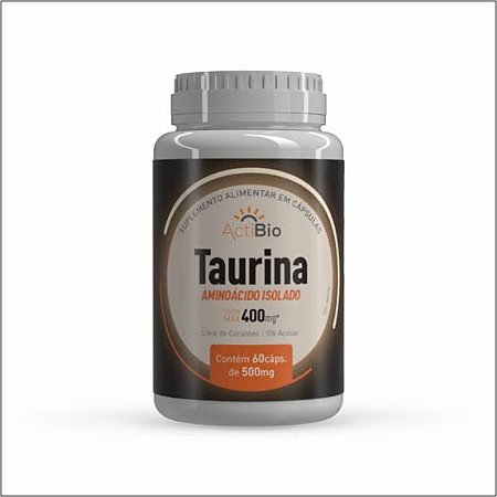 Taurina 60 Cápsulas 500mg - ActiVida