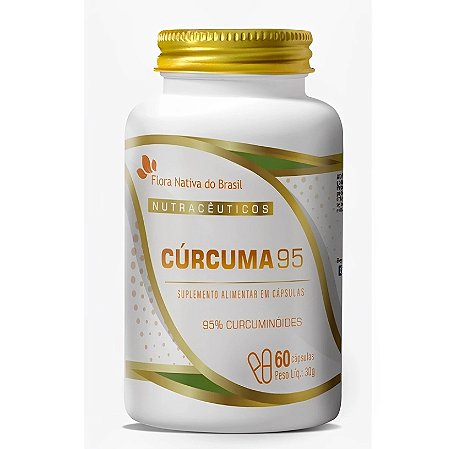 Cúrcuma 95% Curcuminoides 60 Cápsulas - Flora Nativa do Brasil