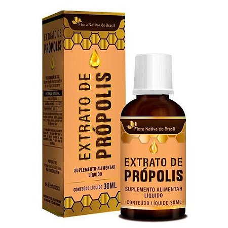 Extrato de Própolis 15% 30ml - Flora Nativa do Brasil