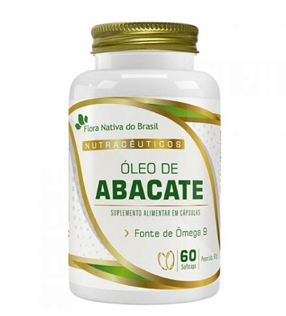 Óleo de Abacate 1000mg 60 Cápsulas - Flora Nativa do Brasil