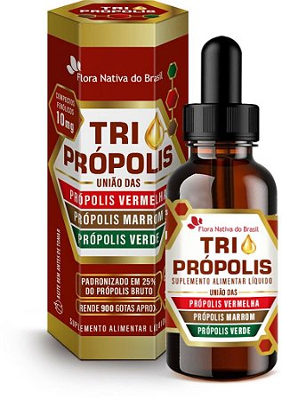 Trio Própolis Gotas 20ml - Flora Nativa do Brasil