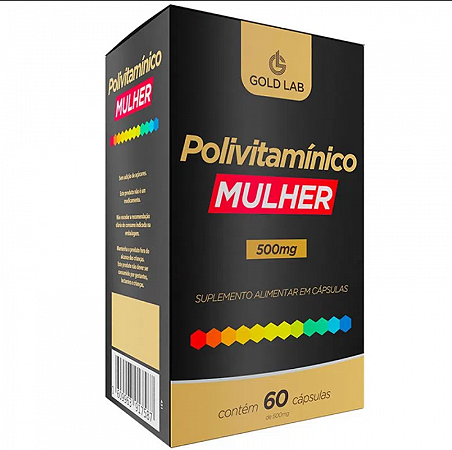 Polivitamínico Mulher 500MG 60 Cápsulas - Gold Lab