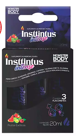 Insttintus Intense Sabor Frutas Exóticas Flac.Disp C/03 de 20ml cada - Supraervas