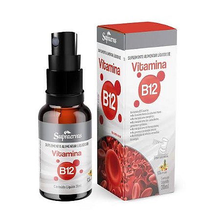 Vitamina B12 Gotas 30ml - Supraervas