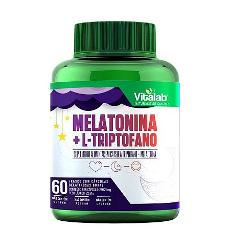 Melatonina + L-Triptofano 60 Cápsulas - Vitalab