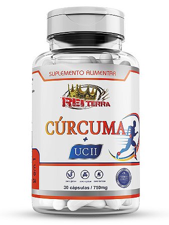 Cúrcuma + UC II 750mg 30 Cápsulas - Rei Terra
