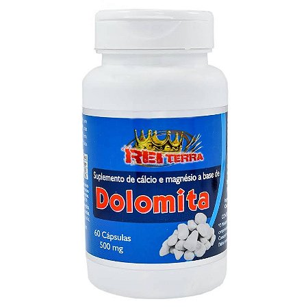 Dolomita 500mg 60 Cápsulas- Rei Terra