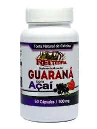 Guaraná com Açaí 500mg 120 Cápsulas- Rei Terra