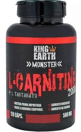 L- Carnitine 500mg 120 Cápsulas- Rei Terra